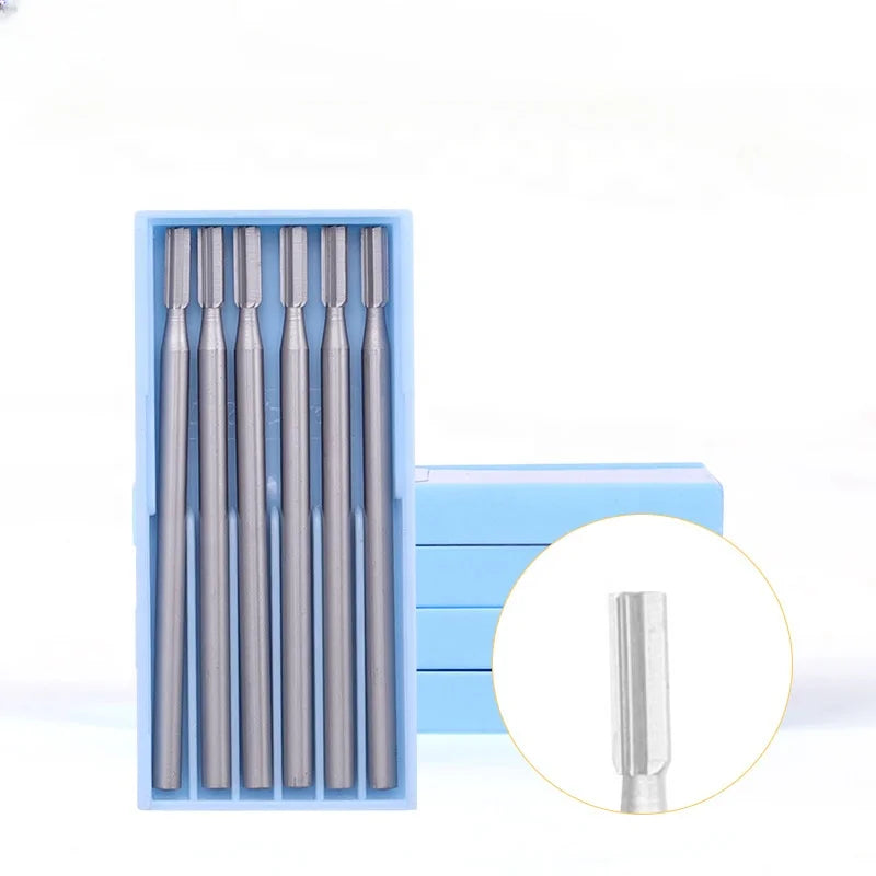 2.35 Handle German Blue Box Toothless Needle Wave Needle Nuclear Carving Wood Carving Tooth Carving Jewelry Carving