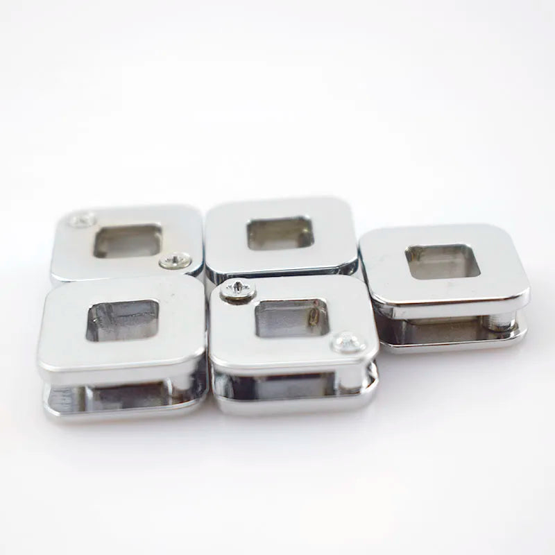 Meetee F3-14 16*16mm Fashionable Zinc Alloy Square Hardware Accessory Bag Shoulder Strap Decorative Eyelet O-ring Buckle