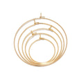 Fashion Stainless Steel Big Round Hoop Earrings for DIY Components Findings Jewelry Supplies Wholesale Bulk