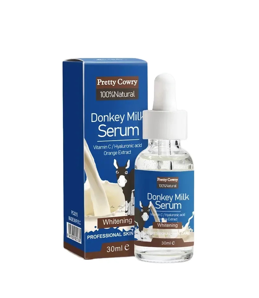 Natural Fruits Extract OEM PRETTY COWRY Donkey Milk Body Milk Dark Spot Correcting Whitening Naturally Repair Anti Wrinkle Serum