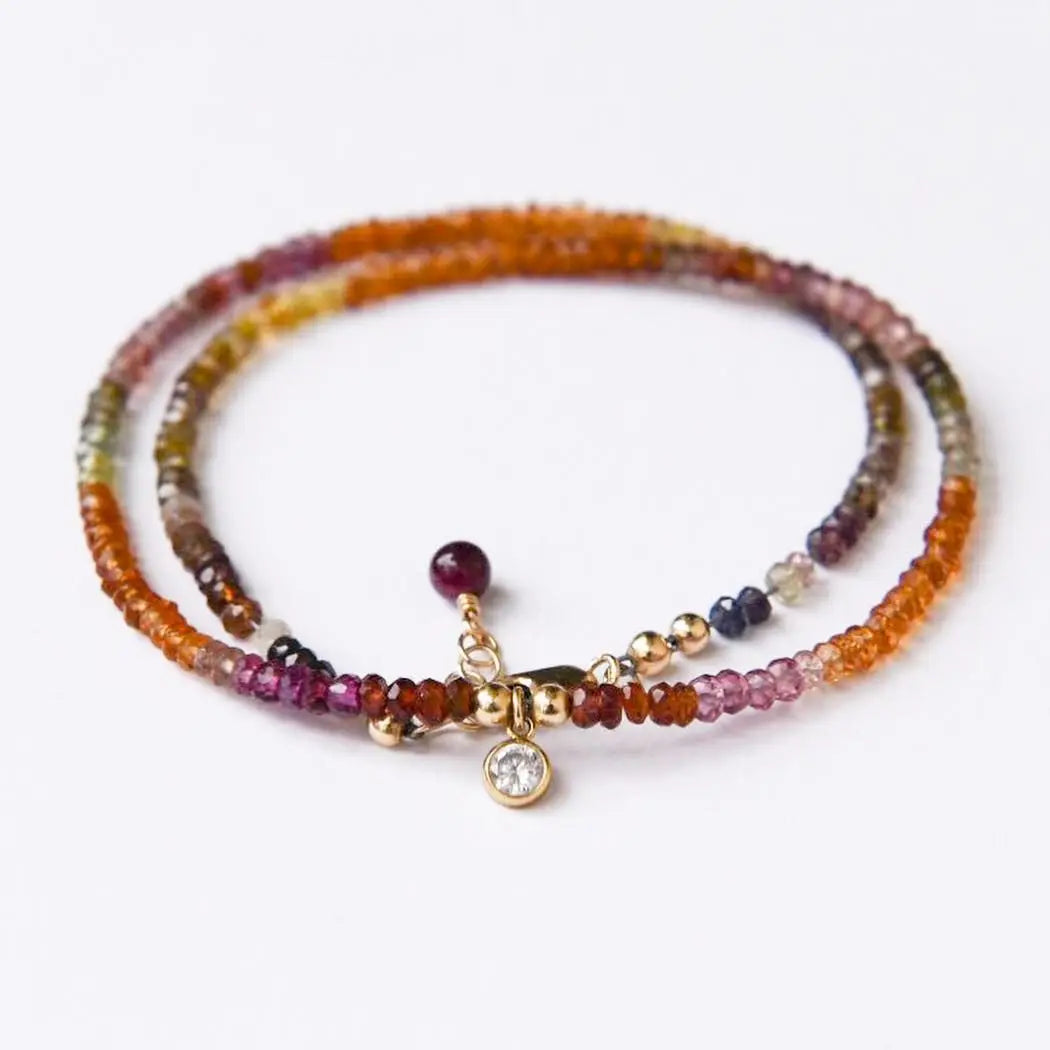 Healing Huge Ocean Jasper Beaded Wrap Gemstone Bracelet Unique Mixed Natural Stones Multi-layered Bracelet Woman Bracelet