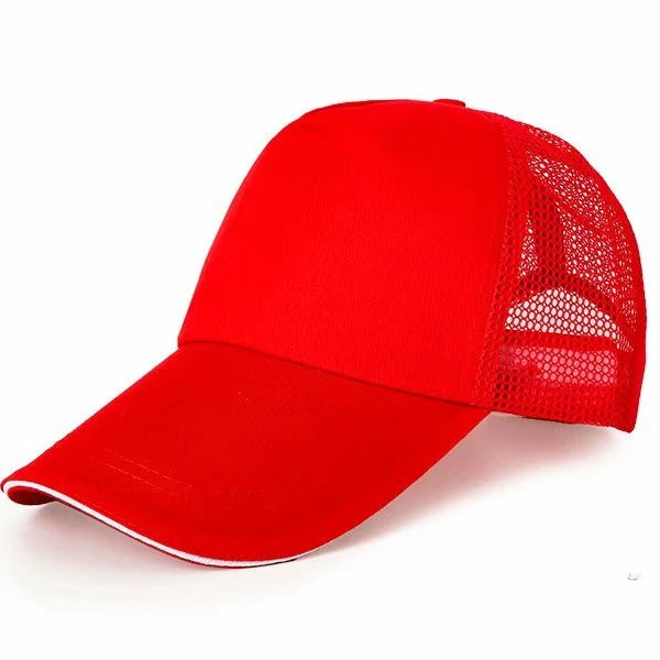 Promotional Sports  Red Caps Wholesale Baseball Custom Cotton Golf Cap Sports Caps