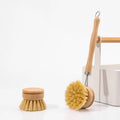 High Quality All-Natural Eco-Friendly Wooden Bamboo Sisal Cleaning Brush for Kitchen Use on Dishes Bottles Pots