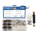 3-in-1 Cam Fitting Dowel Nut Pre-Inserted for Wardrobe Splicing Cabinet Drawer Furniture Connector Hardware Set for Mining