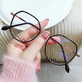 Wholesale Unisex Optical Frame Myopia Glasses with Large Anti-Blue Light Metal Frame