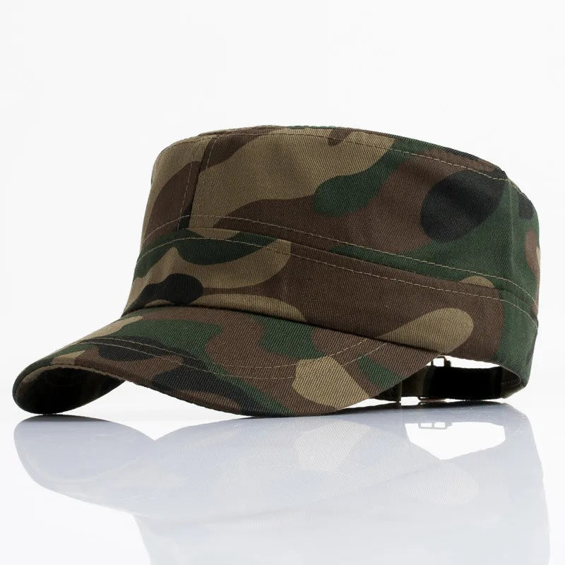 Polyester Sunproof Suede Custom Sublimation Flat Top Blank Outdoor Casual Camouflage Baseball Hat Snapback Cap for Men