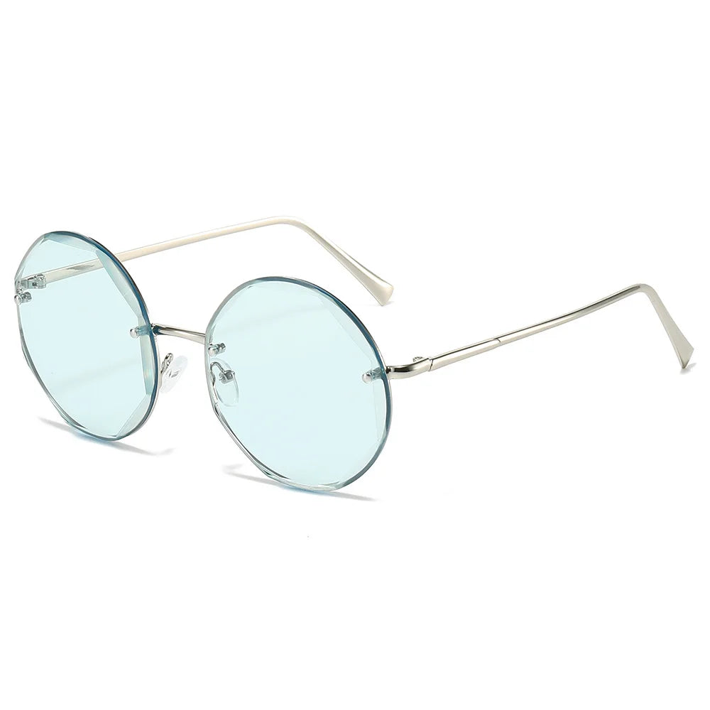 New Model 2025 Round Frame Candy Lenses Sun Glasses Unisex Copper Popular Sunglasses