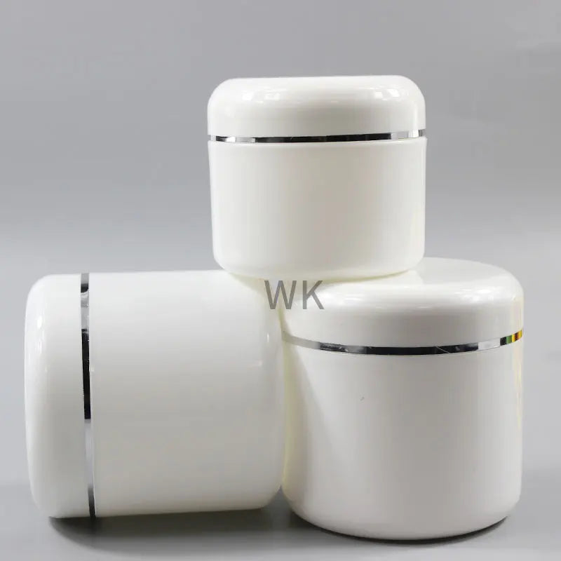Plastic Cosmetic Jar 100ml 200ml 250ml 300ml 500ml Body Butter Cream Container Face Cream Body Scrub Jar with Spoon