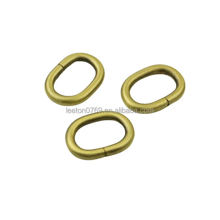 Stock Supply 16mm 4 Colors Metal Mini Oval Bag Buckle