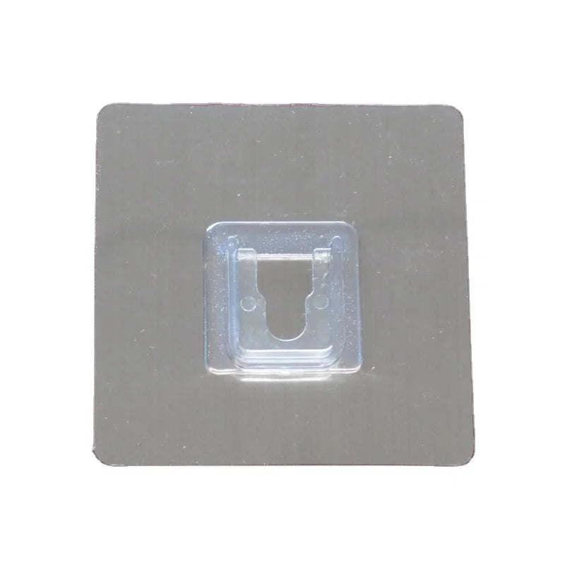 Transparent Double-Sided Adhesive Wall Hooks Multi-Purpose Bathroom Hanger with Suction Cup Sucker Hook for Tool Organization