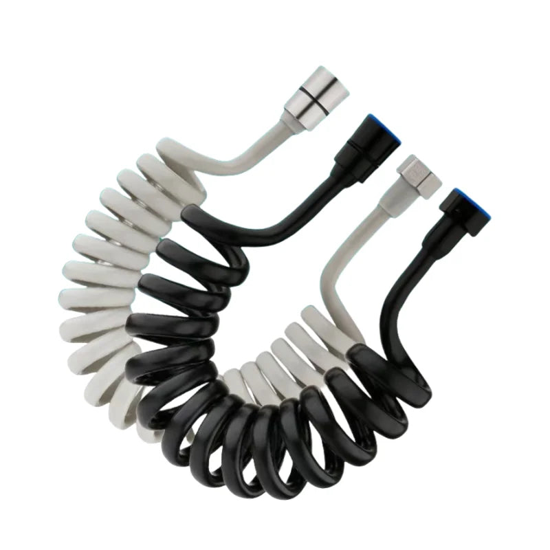 Wholesale Modern PVC+Metal 1.5m Flexible Handheld Shower Head Faucet Retractable Toilet Bidet Hose Telescopic Spring Bathroom
