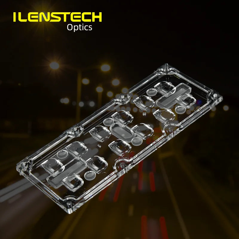 3 Pieces 2x2 50mm square Led Optical Lens Module 12in1 Street Light Lens Series Beams for General Lighting