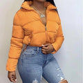 Ladies Fashion Fall and Winter Clothes Thermal Short Crop Down Bubble Quilted Coats Short Puff Jackets for Women