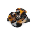 Camellia French Hair Barrettes Rhinestone Acetate Embellished Hair Clip Women Wedding Accessories