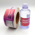 Printing Logo UV Transfer Temperature Waterproof  Vinyl Sticker Product Custom Packaging Labels for Water Bottles Jar