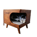 Wholesale Classical Wood Cat House Cat Cave Indoor Enclosure Furniture Cabinet As Gift for Home