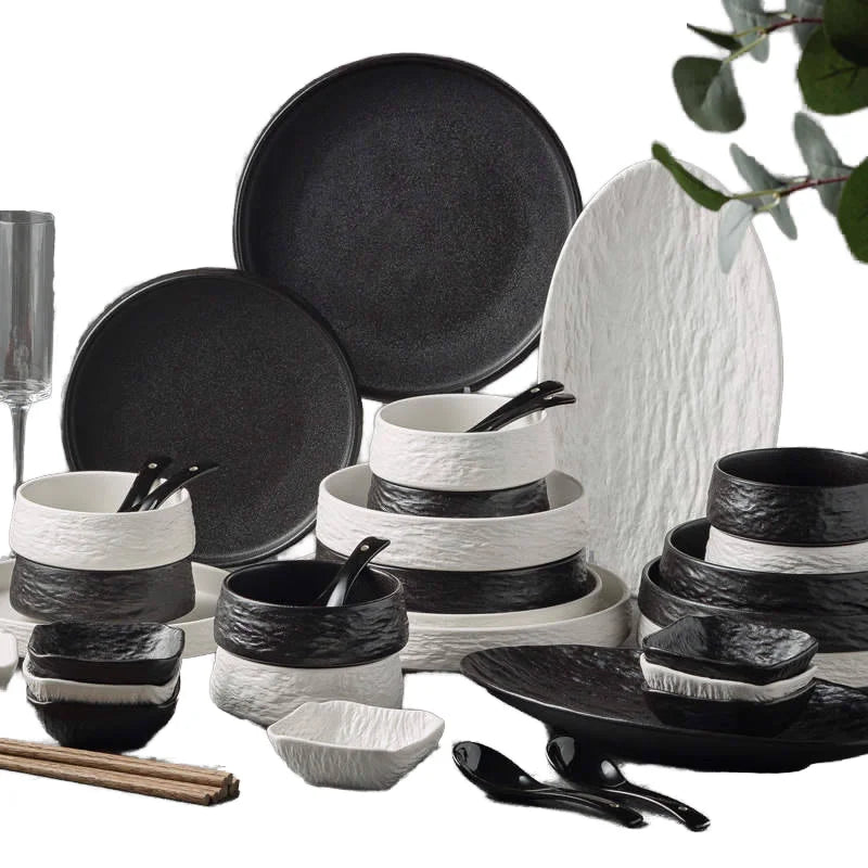 Ceramic Eco-Friendly Modern Luxury Bone China Dinnerware Sets for Home & Restaurant Use Seasoning Bowls Sushi & Vinegar Bowls