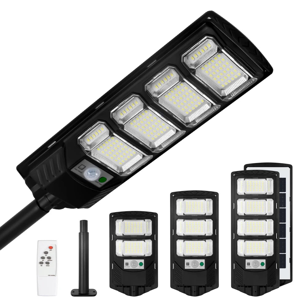 BOYI All in One Outdoor Waterproof Ip65 Quality Integrated 100W 200W 300W Led Solar Street Light Outdoors Courtyard  Garden Road