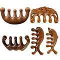 Wood Gua Sha Scalp Massage Comb Sandalwood Wide Tooth Guasha Scraping Head Face Hair Scalp Massage Comb