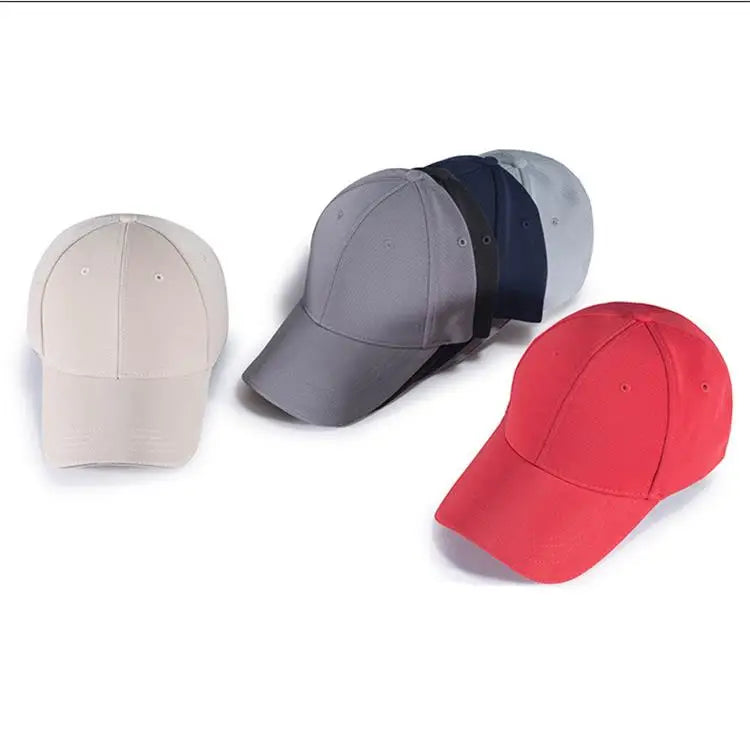 Classical 6 Panels Spandex Polyester Ottoman Material  With Reflective Sandwich Brim Custom Blank Plain Sport Cap Baseball Hat