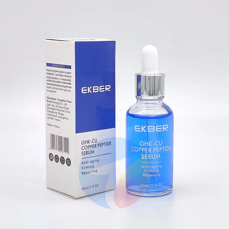 Repairing Blue Copper Peptide Skin Care Serum Professional Beauty Skin Care Products Facial Whitening Anti Aging Face Serum