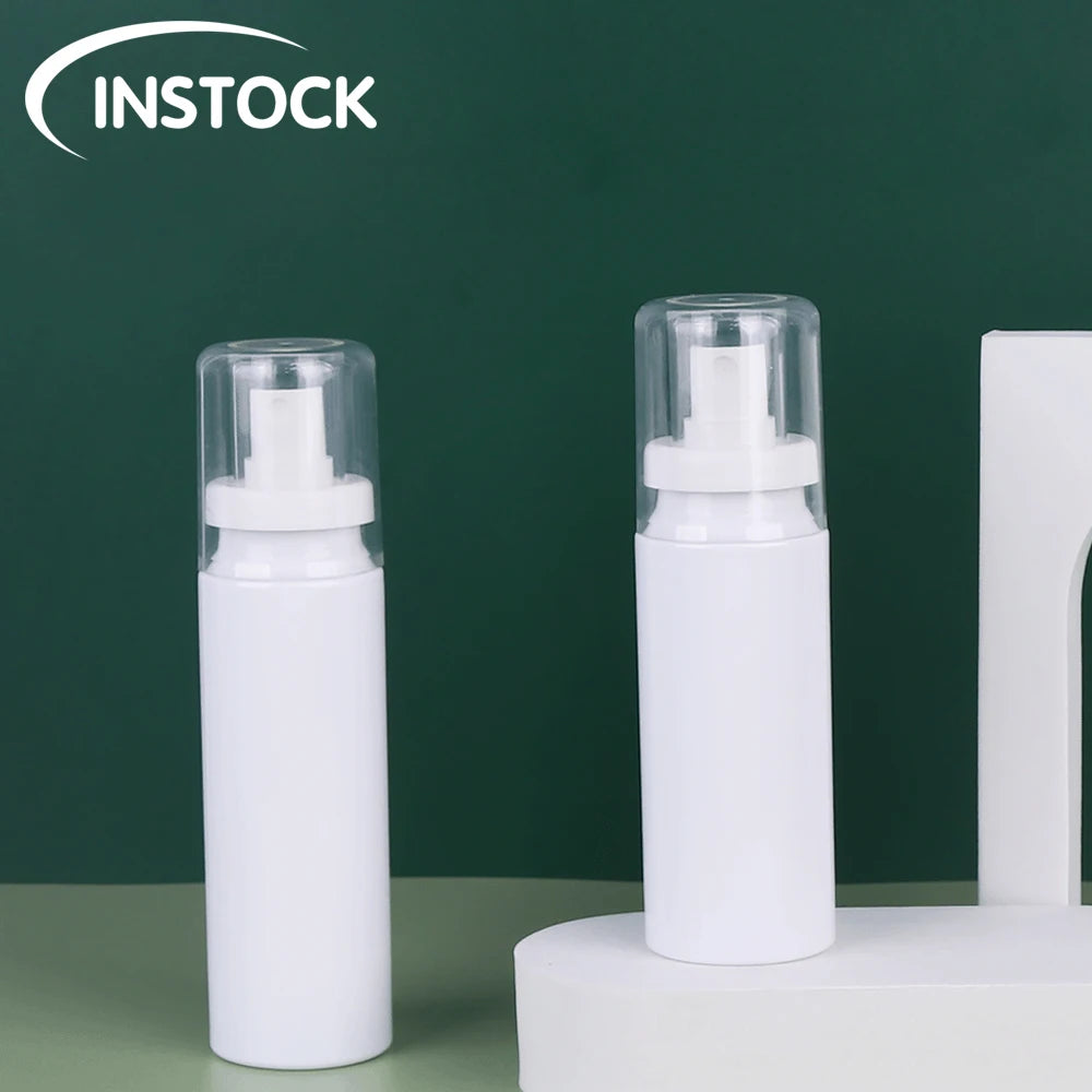 Instock Perfume Packaging Bottle 80ml 100ml 120ml 150ml Empty Spray Bottle Custom Airless Cosmetic Skincare Spray Bottles