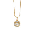 Wholesale New Creative Design Stainless Steel 18K Gold Plated PVD Link Chain Oval Pendant Tarnish Free Women Necklaces
