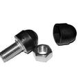 3/8" Plastic Cap Nut PE Nut Cover for 3/8" Bolt Dome Bolt Nut Protection Cap M10 / 17mm Hex Screw Cover White