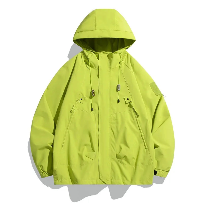 Hardshell Jacket Men's Spring and Autumn New Casual Hooded Outdoor Sports Jacket