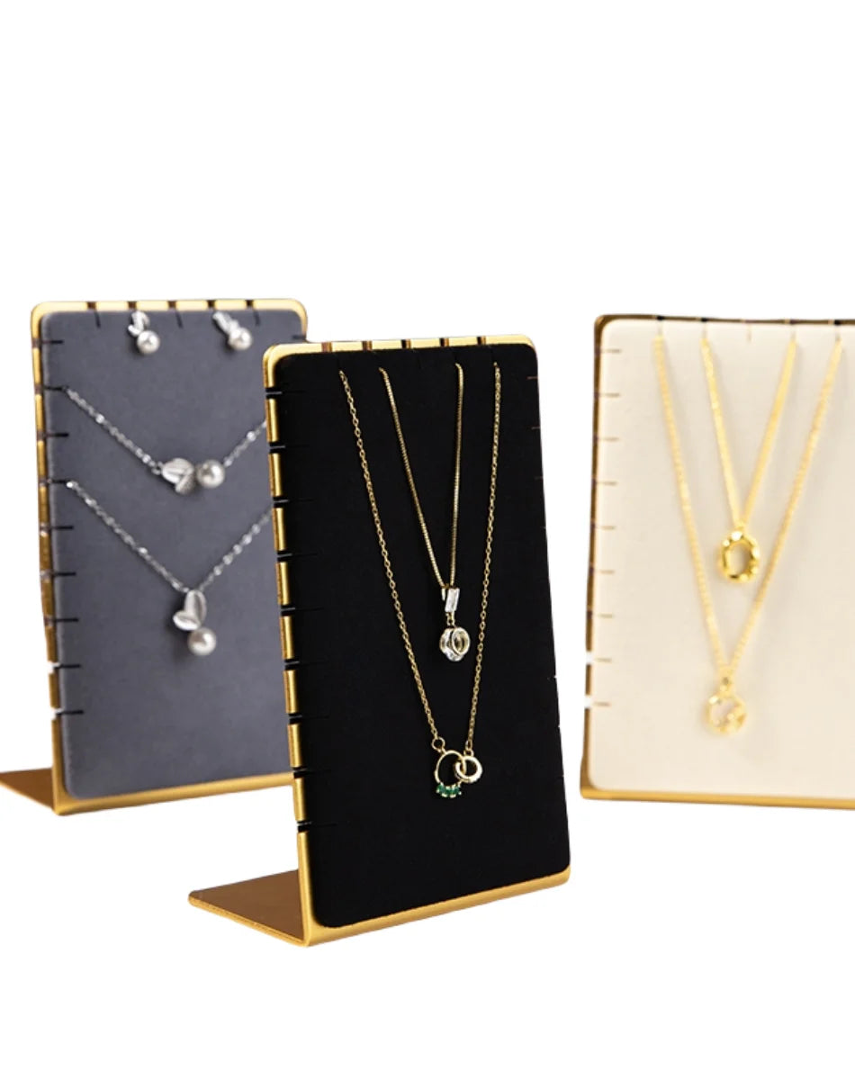 High End Metal Necklace Display Props Fancy Jewelry Necklace Storage Rack for Jewelry Shop