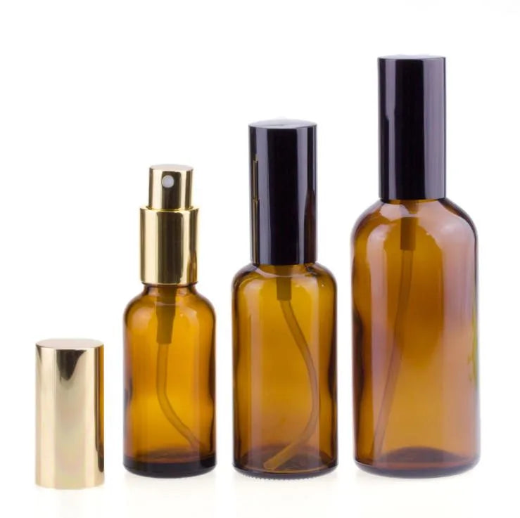 5ml 10ml 15ml 20ml 30ml 50ml 100ml Refillable Perfume Essential Oils Blue Glass Spray Bottle With Fine Mist Spray