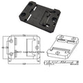 Crydom Solid State Relays with 35mm Plastic Buckled Bracket Dinrail Clip Din Rail Clamp Metric Measurement System