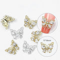 3D Wholesale Nail Art DIY Butterfly Shape Alloy Metal Nail Art Charms Decoration