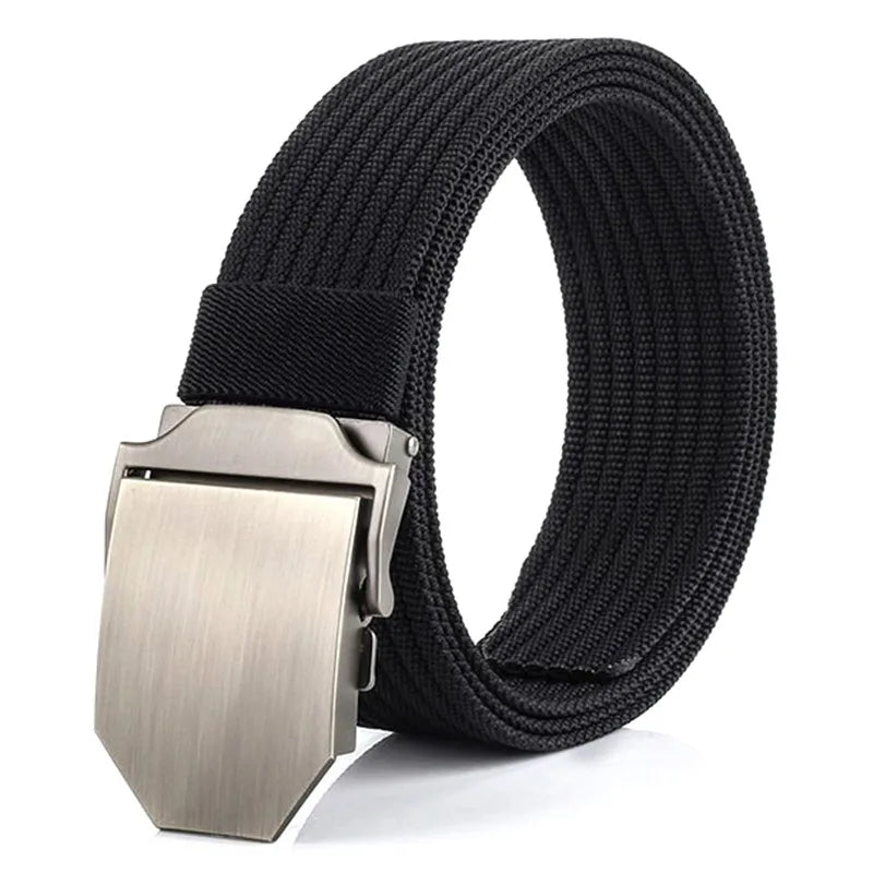 New Tactical Nylon Belt Outdoor Alloy Buckle Weaving Fabric Men's Canvas Belt Wholesale LQbelt Factory