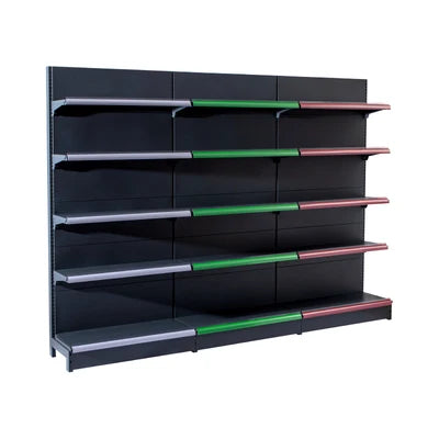 Single Sided Customized Metal Shop Rack Supermarket Shelves