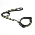 Wholesale Custom Brand Neoprene Padded Pet Dog Leads Adjustable Nylon Reflective Pet Dog Collar with Matching Leash