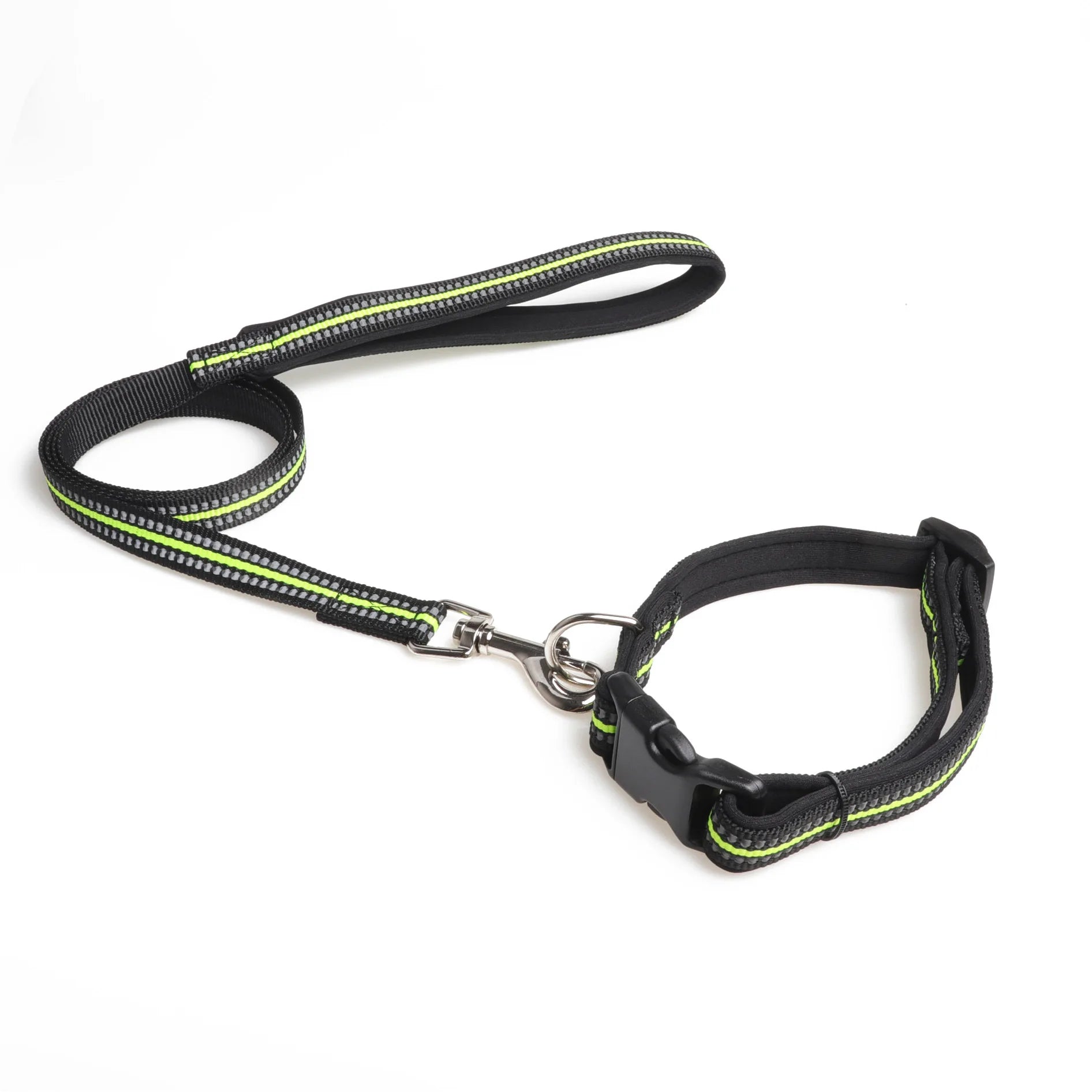 Wholesale Custom Brand Neoprene Padded Pet Dog Leads Adjustable Nylon Reflective Pet Dog Collar with Matching Leash