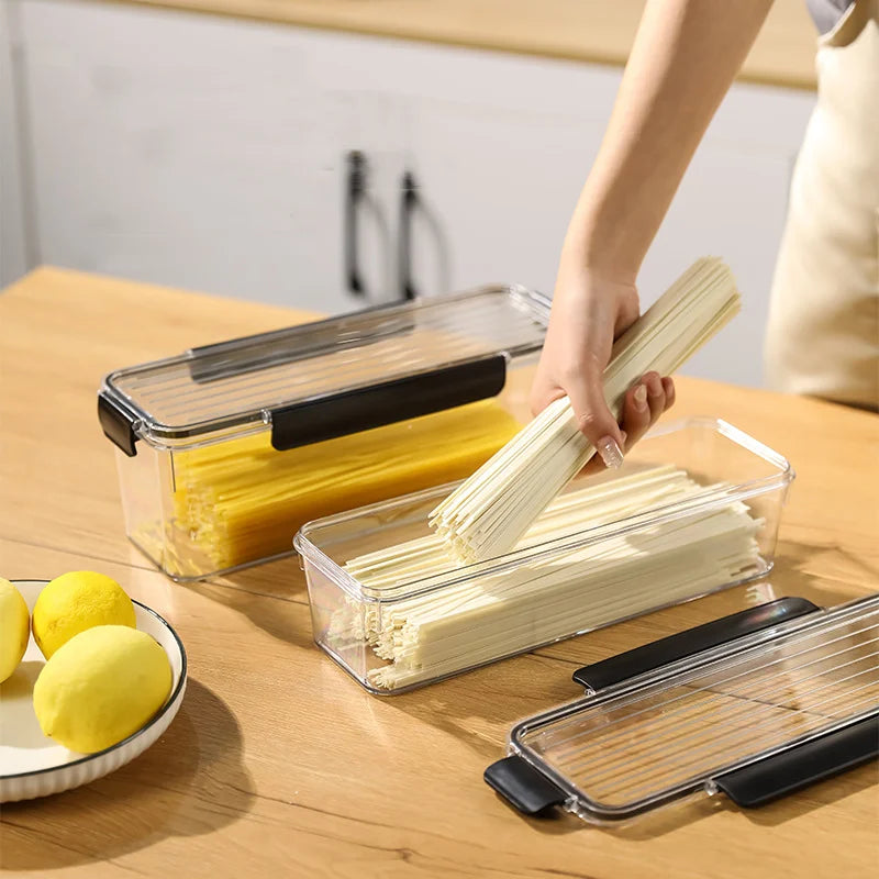 OWNSWING Airtight Plastic Food Storage Box Pantry Organization Container For Pasta BPA-Free Pasta Jar