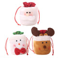 Christmas Decoration Supplies Linen Draw Rope Bundle Pocket Apple Bag Candy Bag Children's Gift Bag
