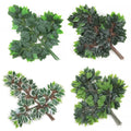 Yopin-2136 Artificial Fiddle Ficus Stems Indoor Decor Silk Banyan Tree Leaves