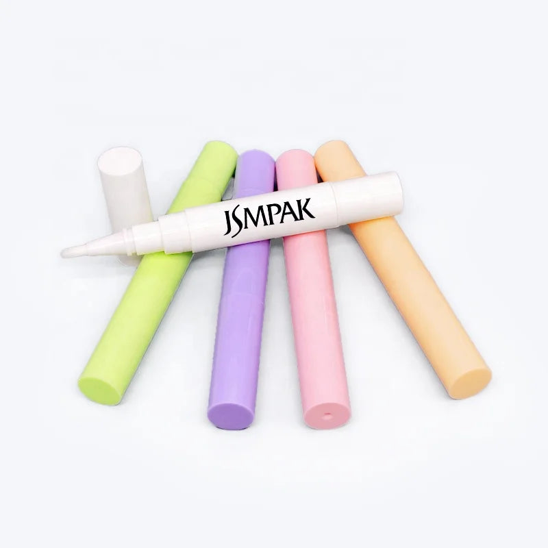 Hot Sale Custom Logo Soft Touch 4ml Empty Plastic Cosmetic Twist Pen Tubes Cuticle Oil Pens
