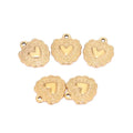 5Pcs Stainless Steel Retro Peach Heart Charms Pendants for DIY Jewelry Findings Necklace Earrings Components Supplies