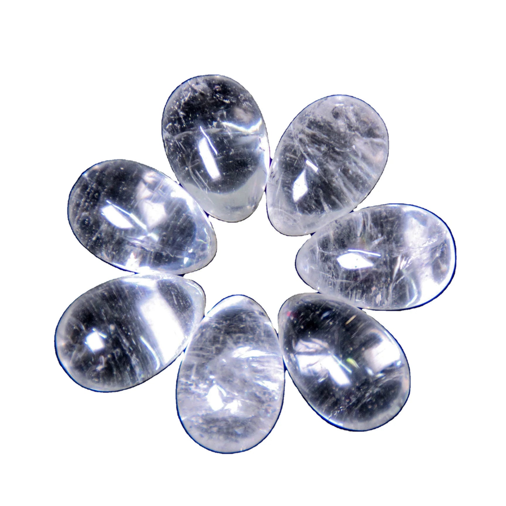 HY Wholesale natural super clear quartz white crystal healing crystal undrilled 20*30mm stones polished yoni eggs