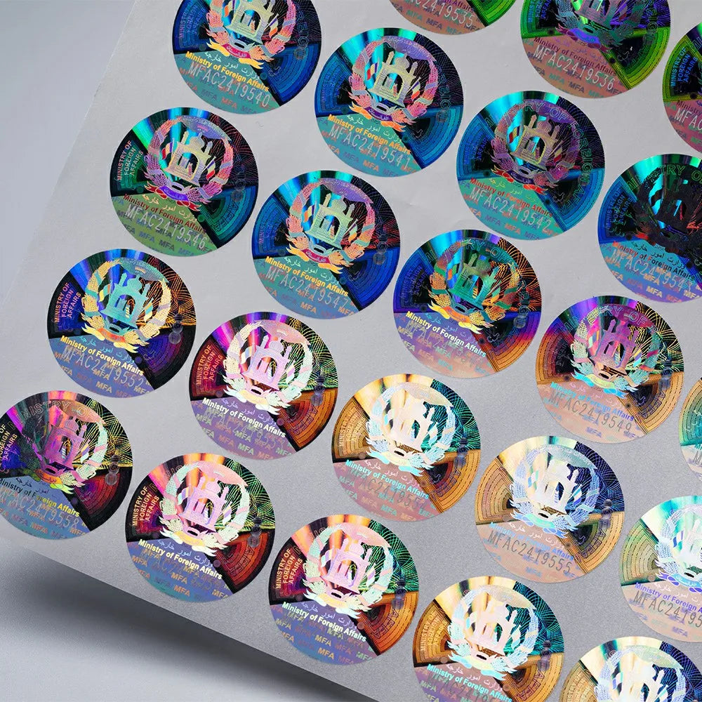 Laser Sticker Pre Rolls Cardboard Vinyl Transparent Glitter Holographic Die Cut Stickers Hot Stamping Silver Roll