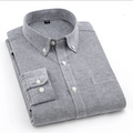Wholesale Men's Business Casual Anti-Wrinkle Breathable Blue Long Sleeve Summer Dress Shirt