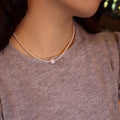 925 Sterling Silver Waterproof Fresh Water Pearl Necklace Edison Pearls Necklace Freshwater Pearl Pendant Necklace