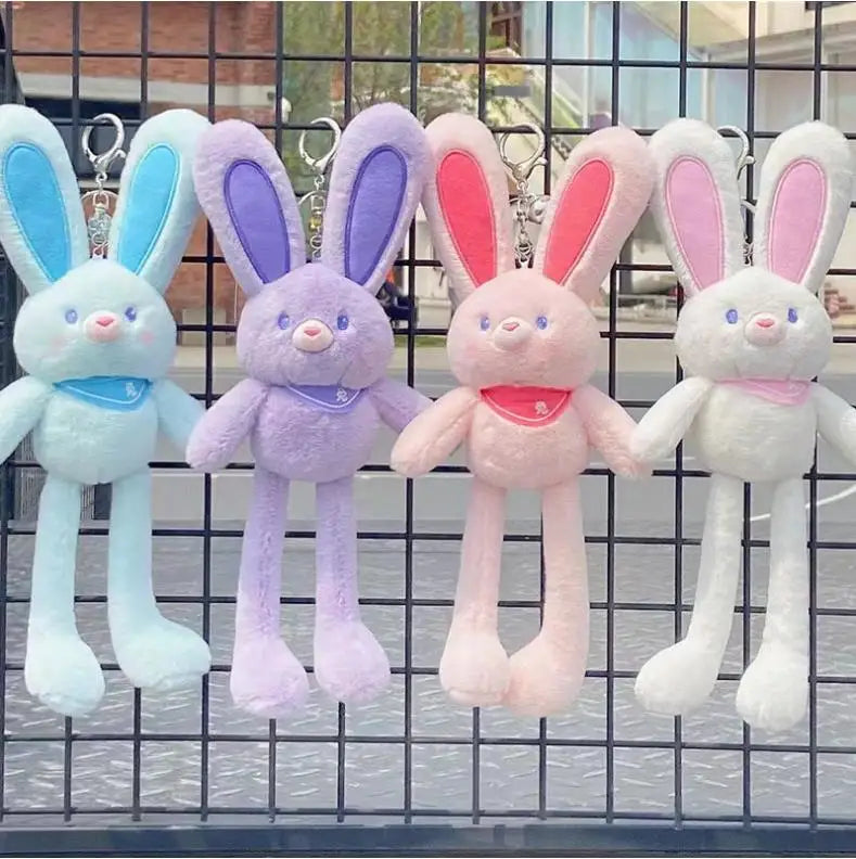 Easter Soft Bunny Plush Toy Cute Pull the Legs Rabbit Doll Gift for Adult Kids Stretching Long Ear Bunny Party Decoration