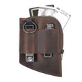 Custom Hand Stitched Leather Wallet for Money Card EDC Pocket Organizer Slip Pouch for Camping & Hiking