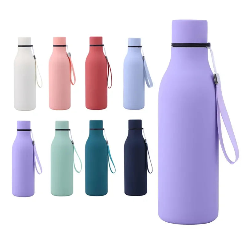 550ml Sports Leak-proof Bottle Cola Shape Water Bottle 18/8 Stainless Steel Vacuum Insulated 18oz Water Bottle for Kids