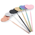 Heart Shape Eyelash Mirror Magnifying Long Handle Mirror for Checking False Eyelashes Extension Supplies Beauty Makeup Tool
